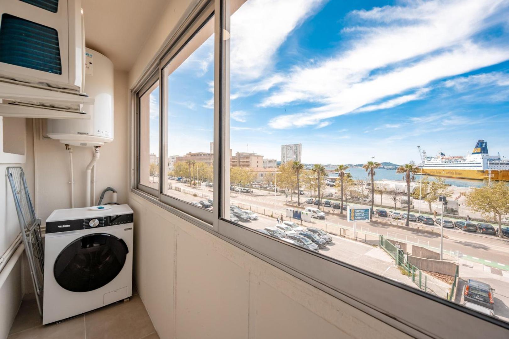 Air-Conditioned Apartment - Sea View Port Toulon Eksteriør billede